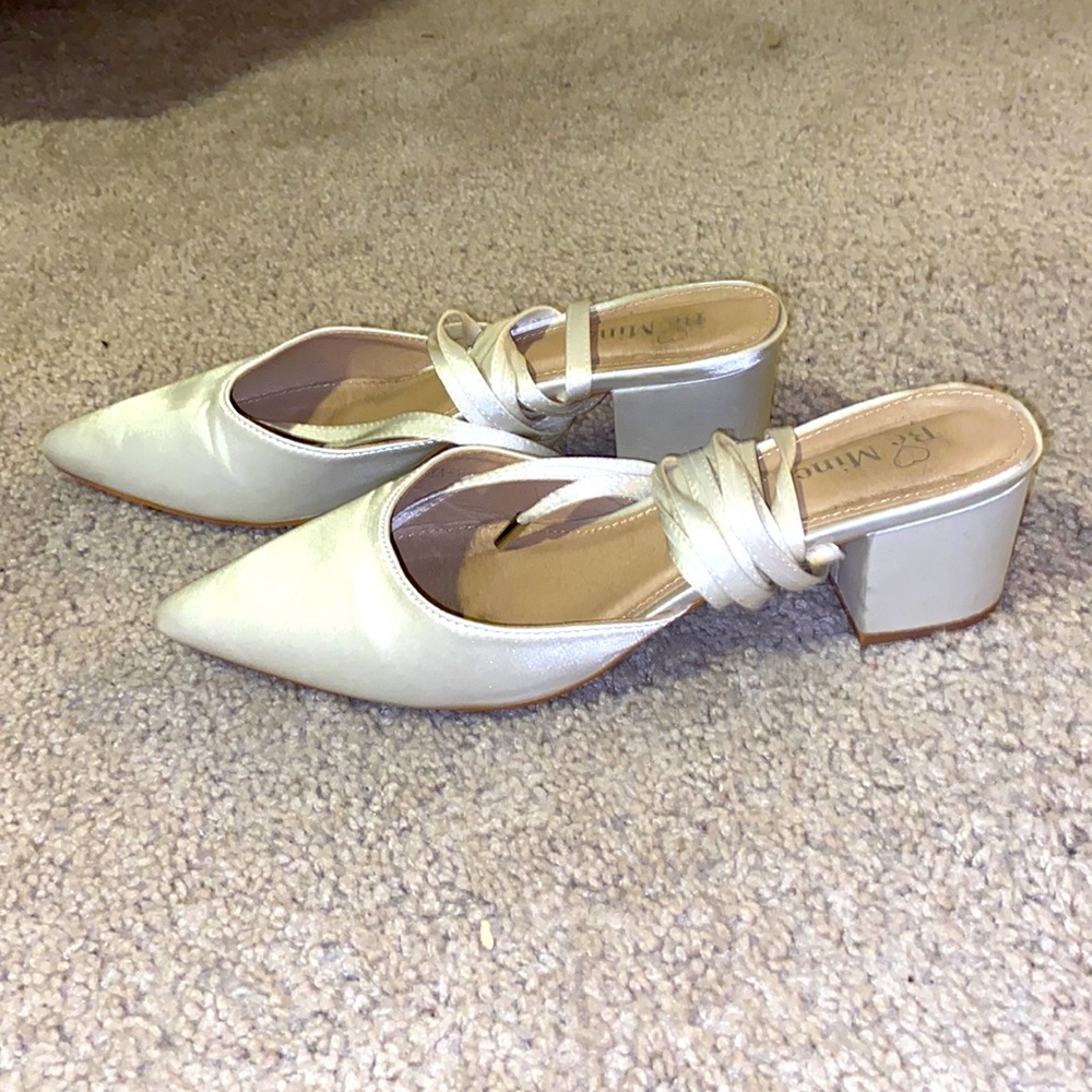Ivory Satin bridal shoes